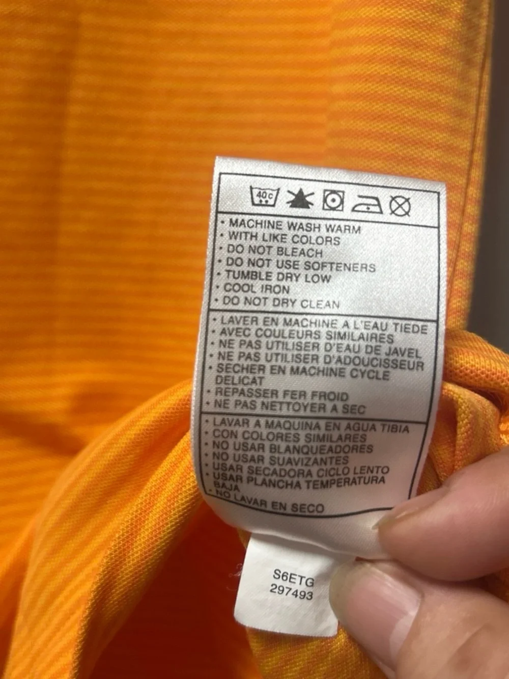 Nike Sleeveless Polo Tank Top in Orange
